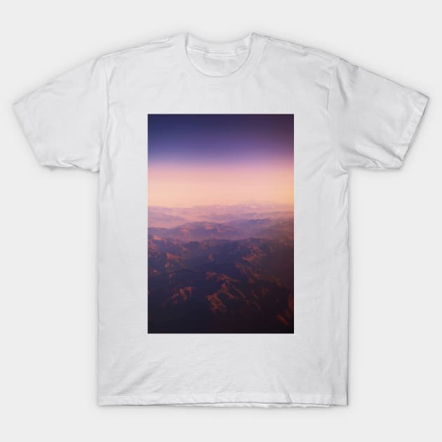 Violet Mountains T-Shirt by AshStore